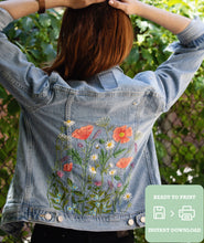 Load image into Gallery viewer, Embroider Your Jacket - Wildflowers (Digital Download)