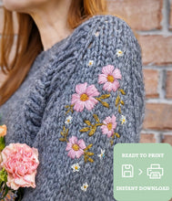 Load image into Gallery viewer, Embroidered Blossoms Stick & Stitch (Digital Download)