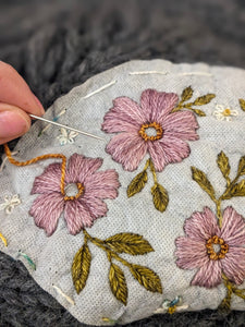 Embroidered Blossoms Stick & Stitch