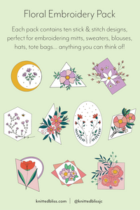 Geometric Floral Stick & Stitch Pack