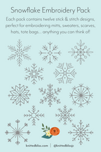 Load image into Gallery viewer, Snowflake Stick & Stitch Pack (Physical Product)