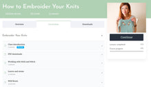 Load image into Gallery viewer, On-Demand Course: Learn to Embroider Your Knits