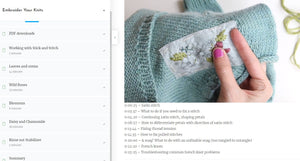 On-Demand Course: Learn to Embroider Your Knits