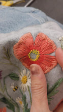 Load and play video in Gallery viewer, Embroider Your Jacket - Wildflowers (Digital Download)