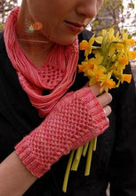 Load image into Gallery viewer, Pink Grapefruit Cowl And Mitts Pattern