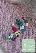 Load image into Gallery viewer, Gnomes Being Gnomes Stick &amp; Stitch (Digital Download)
