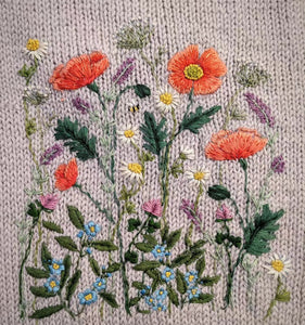 Digital Download : Embroider Your Jacket - Wildflowers
