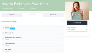 On-Demand Course: Learn to Embroider Your Knits