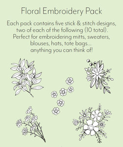 Stick & Stitch Floral Pack